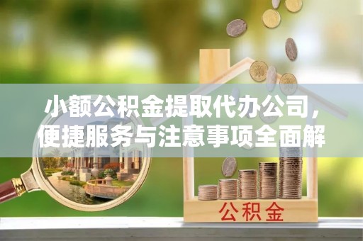 全国小额公积金提取代办公司，便捷服务与注意事项全面解析