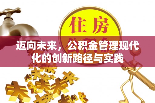 全国迈向未来，公积金管理现代化的创新路径与实践